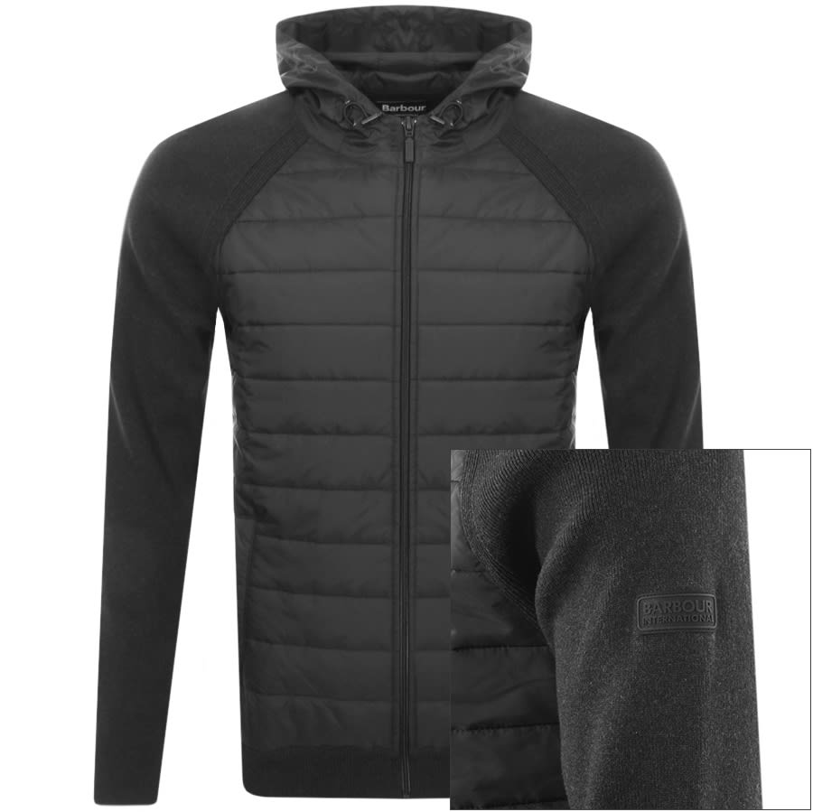 Alternative Image for ProductBarbour International Albie Baffle Jumper Black1